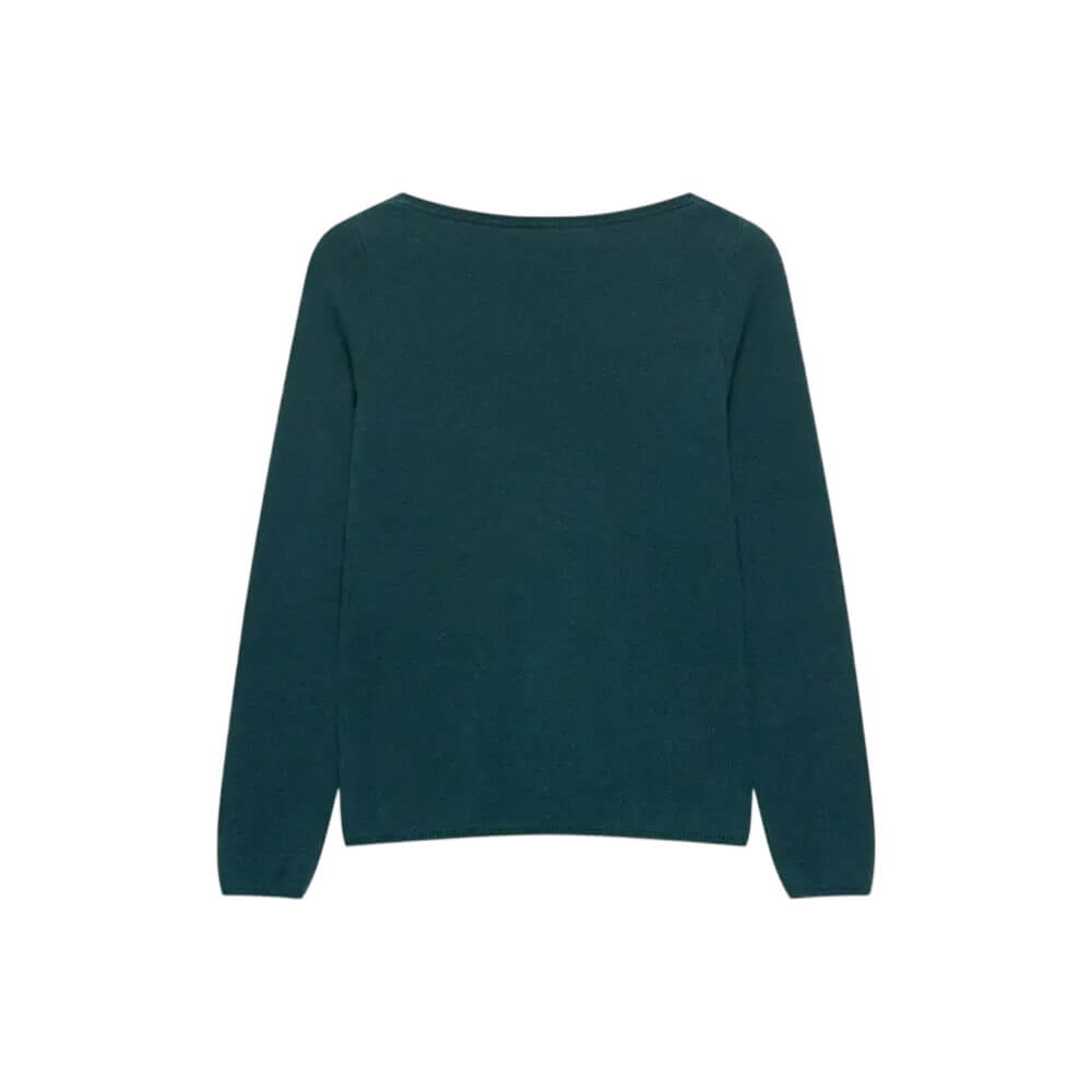 Mint Velvet Teal Cotton Blend Button Detail Jumper